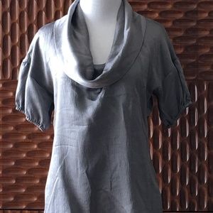 Silk Short Sleeve Blouse